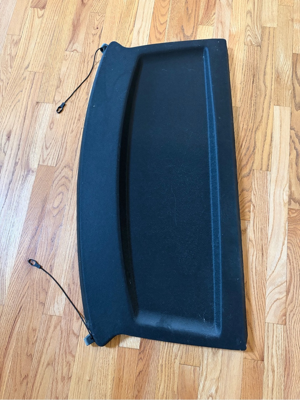 Black Rear Cargo Cover Shelf for BMW i3.  See label photo for more info.
